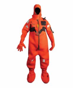 Mustang Neoprene Cold Water Immersion Suit w/Harness - Red - Adult Oversized