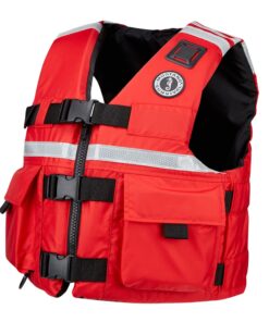 Mustang SAR Vest w/SOLAS Reflective Tape - Red - Large