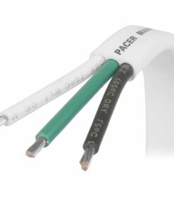 Pacer 14/3 AWG Triplex Cable - Black/Green/White - 1