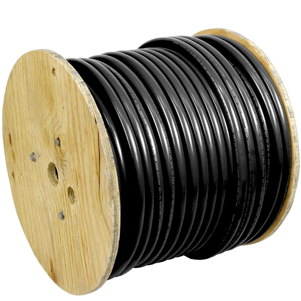 Pacer Black 4 AWG Battery Cable - 250'