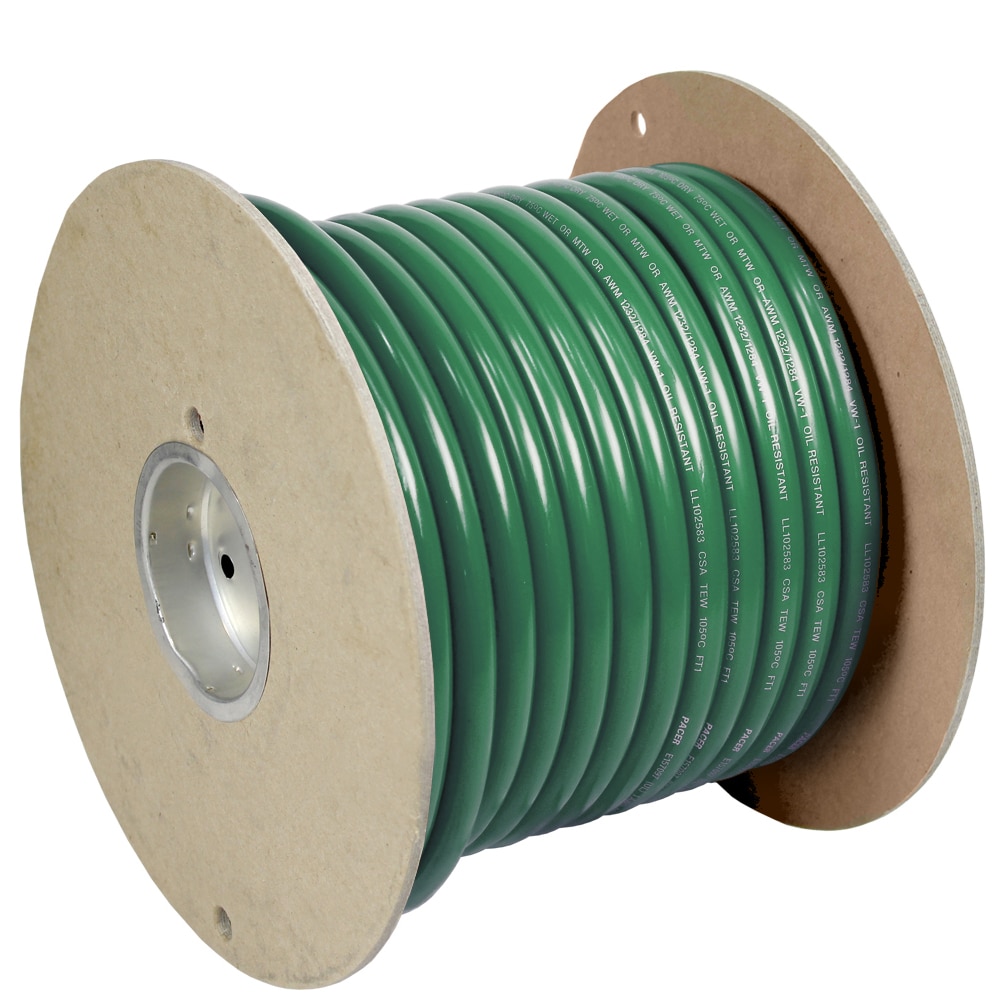 Pacer Green 2 AWG Battery Cable - 100'