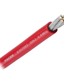 Pacer Red 4 AWG Battery Cable - Sold By The Foot