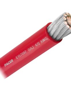Pacer Red 4/0 AWG Battery Cable - Sold By The Foot