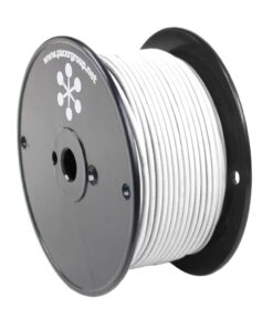 Pacer White 8 AWG Primary Wire - 250'