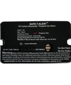 Safe-T-Alert 45-Series Combo Carbon Monoxide Propane Alarm Surface Mount - Black