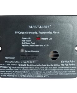 Safe-T-Alert Combo Carbon Monoxide Propane Alarm - Flush Mount - Mini - Black