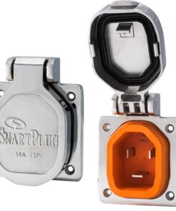 SmartPlug 30 AMP Male Inlet Cover - Stainless Steel