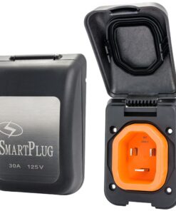 SmartPlug 30 AMP Male Non-Metallic Inlet Cover - Black