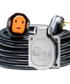 SmartPlug RV Kit 30 AMP Dual Configuration Cordset & Stainless Steel Inlet Combo - 30'