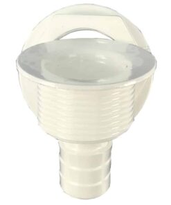 T-H Marine Straight Barbed All-Purpose Drain - White