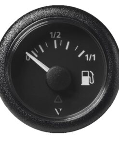 Veratron 52MM (2-1/16") ViewLine Fuel Level Gauge 0-1/1 - 3 to 180 OHM - Black Dial & Round Bezel