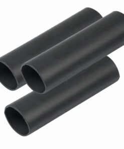 Ancor Heavy Wall Heat Shrink Tubing - 3/4" x 6" - 3-Pack - Black