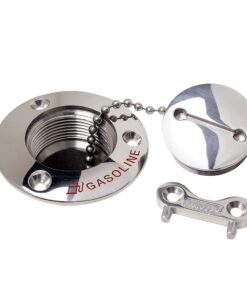 Attwood Gasoline Deck Fill - 1-1/2" Stainless Steel Alloy