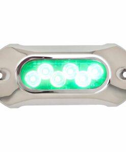 Attwood Light Armor Underwater LED Light - 6 LEDs - Green