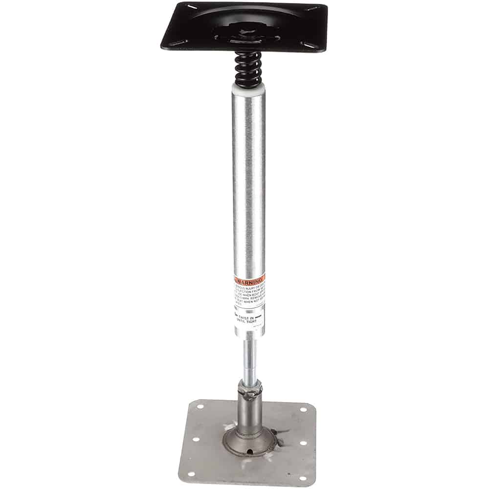 Attwood SWIVL-EZE Lock'N-Pin 3/4" Pedestal Kit 13" Post 7" x 7" Stainless Steel Base Plate Threaded