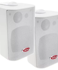 Boss Audio 4" MR4.3W Box Speakers - White - 200W