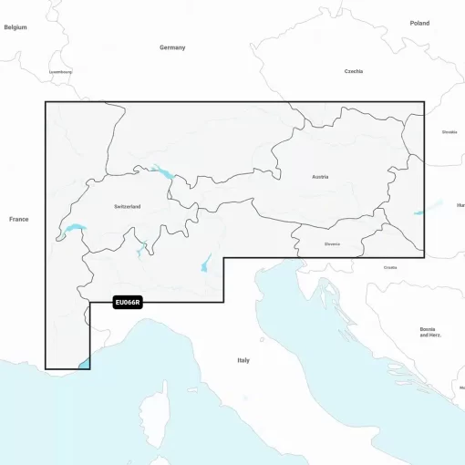 Garmin Navionics+ NSEU066R - Alpine Lakes & Rivers - Marine Chart