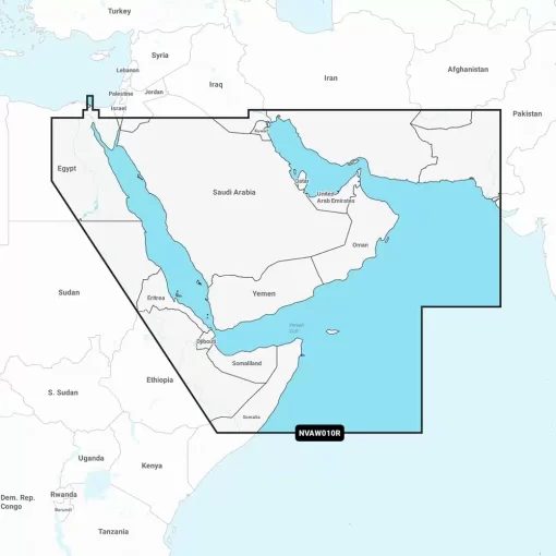 Garmin Navionics Vision+ NVAW010R - The Gulf & Red Sea - Marine Chart