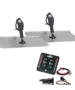 Lenco 12" x 12" Standard Trim Tab Kit w/LED Integrated Switch Kit 12V