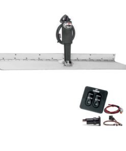 Lenco 12" x 24" Super Strong Trim Tab Kit w/Standard Tactile Switch Kit 12V