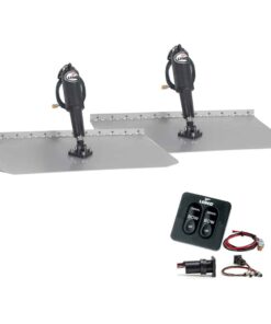 Lenco 12" x 30" Standard Trim Tab Kit w/Standard Tactile Switch Kit 12V