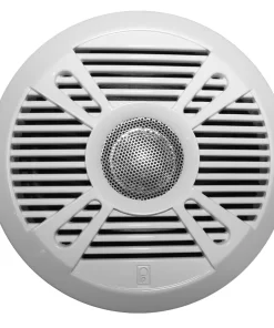 Poly-Planar MA-7050 5" 160 Watt Speakers - White/Grey Grill Covers