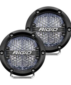 RIGID Industries 360-Series 4" LED Off-Road Fog Light Diffused Beam w/White Backlight - Black Housing