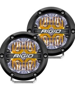 RIGID Industries 360-Series 4" LED Off-Road Fog Light Drive Beam w/Amber Backlight - Black Housing