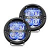 RIGID Industries 360-Series 4" LED Off-Road Spot Beam w/Blue Backlight - Black Housing