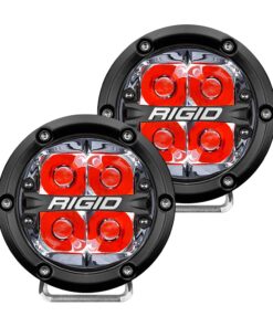 RIGID Industries 360-Series 4" LED Off-Road Spot Beam w/Red Backlight - Black Housing