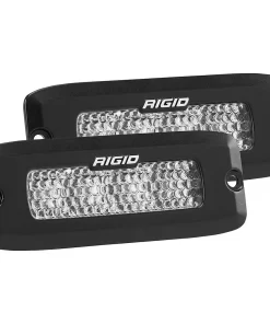 RIGID Industries SR-Q Series PRO Spot Diffused LED - Flush Mount - Pair - Black