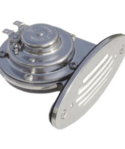 Schmitt Marine Mini Stainless Steel Single Drop-In Horn w/Stainless Steel Grill - 12V High Pitch