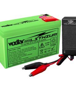 Vexilar 12V - 12 AH MAX Lithium Battery w/V-420L Rapid Charger