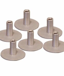 Weld Mount 304 Stainless Standoff 1.25" Base 5/16 x 18 Thread .75" Tall - 6-Pack