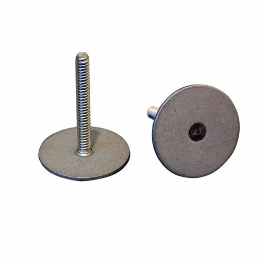 Weld Mount Stainless Steel Stud 1.25" Base #10 x 24 Thread 2.5" Tall