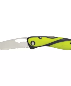 Wichard Offshore Knife - Single Serrated Blade - Fluorescent