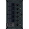 Blue Sea 8521 - 5 Position Contura Switch Panel w/Dual USB Chargers - 12/24V DC - Black