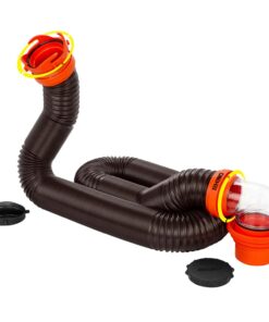Camco RhinoFLEX 15' Sewer Hose Kit w/4 In 1 Elbow Caps