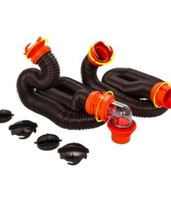 Camco RhinoFLEX 20' Sewer Hose Kit w/4 In 1 Elbow Caps