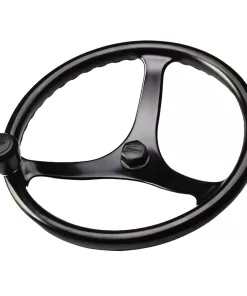 Edson Power Wheel Black w/Black Nut & Black Knob - 14.5"