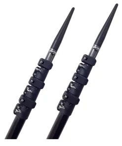 Lee's Tackle 16' Telescoping Carbon Fiber Outrigger Poles Sleeved f/TACO Bases