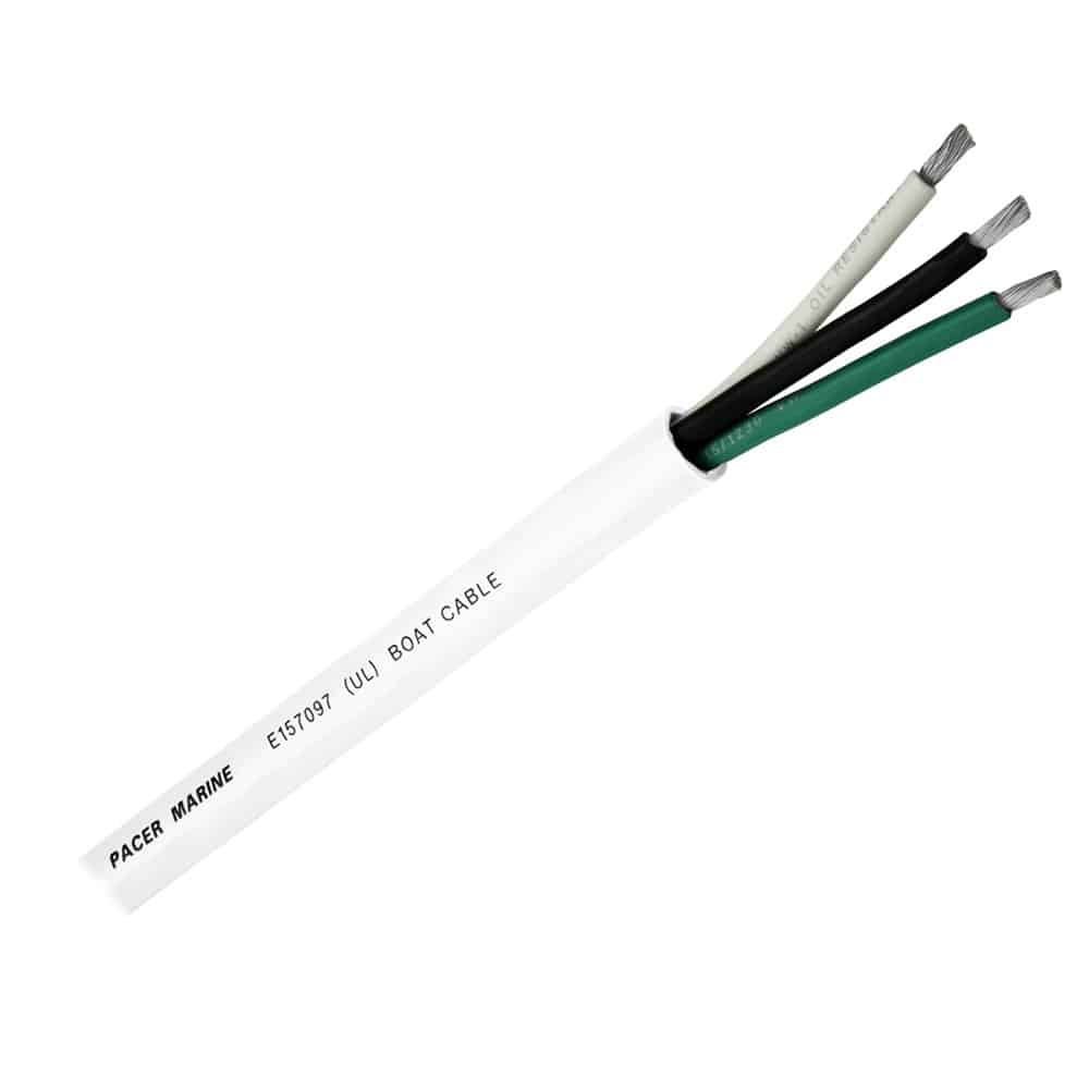 Pacer Round 3 Conductor Cable - 500' - 10/3 AWG - Black