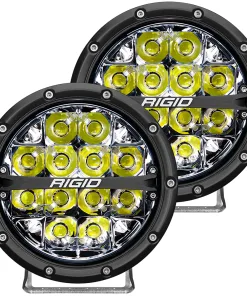 RIGID Industries 360-Series 6" LED Off-Road Fog Light Spot Beam w/White Backlight - Black Housing