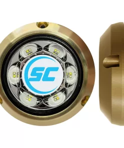 Shadow-Caster SC3 Series Blue/White Bronze Surface Mount Underwater Light