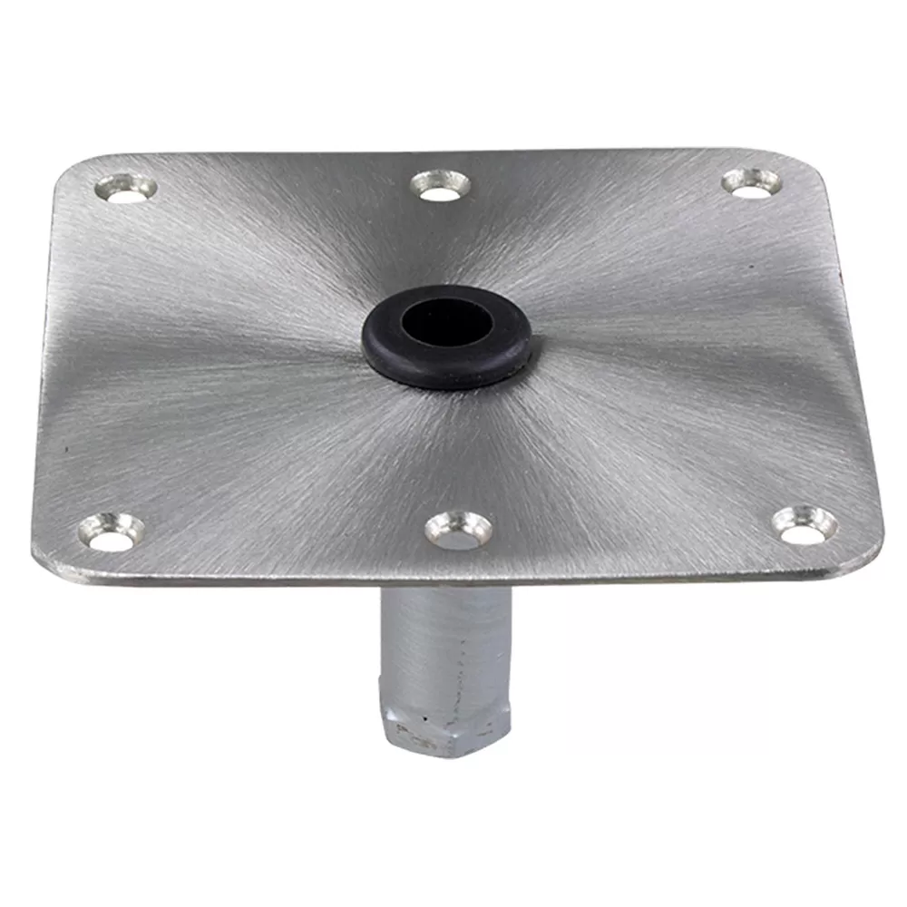 Springfield KingPin™ 7" x 7" Stainless Steel Square Base (Threaded)