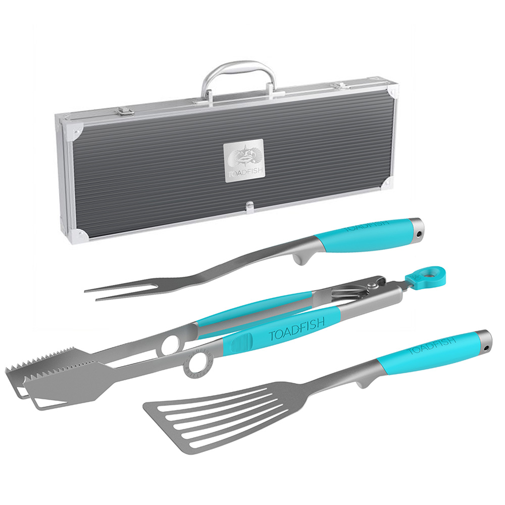 Toadfish Ultimate Grill Set + Case - Tongs
