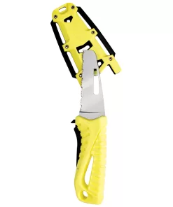 Wichard Offshore Rescue Knife Fixed Blade - Fluorescent