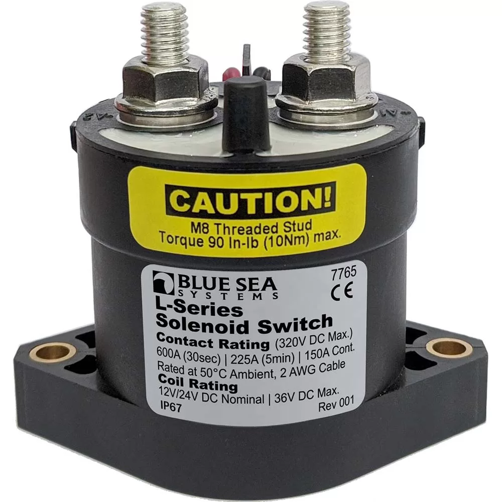 Blue Sea 7765 L-Series Solenoid Switch - 150A - 12/24V DC