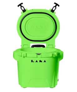 LAKA Coolers 30 Qt Cooler w/Telescoping Handle & Wheels - Lime Green