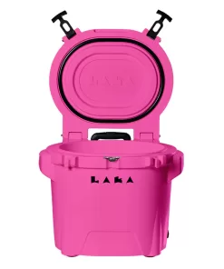 LAKA Coolers 30 Qt Cooler w/Telescoping Handle & Wheels - Pink